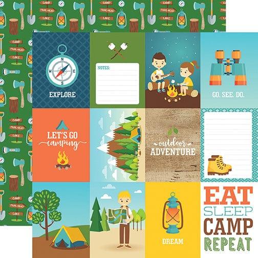 Summer Adventure Collection 4x6 Journaling Cards 12 x 12 Double-Sided Scrapbook Paper by Echo Park Paper