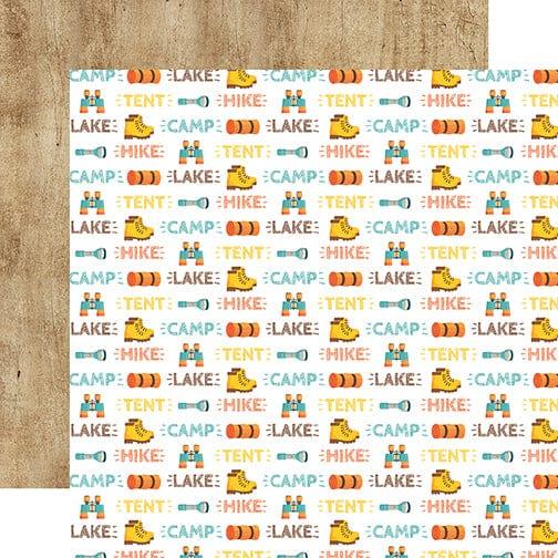 Summer Adventure Collection Camp Often 12 x 12 Double-Sided Scrapbook Paper by Echo Park Paper - Scrapbook Supply Companies