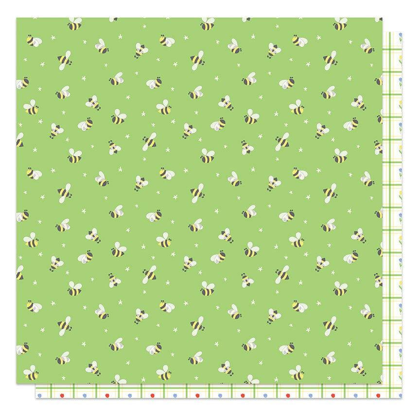 Showers and Flowers Collection Bee Pollen 12 x 12 Double-Sided Scrapbook Paper by Photo Play Paper