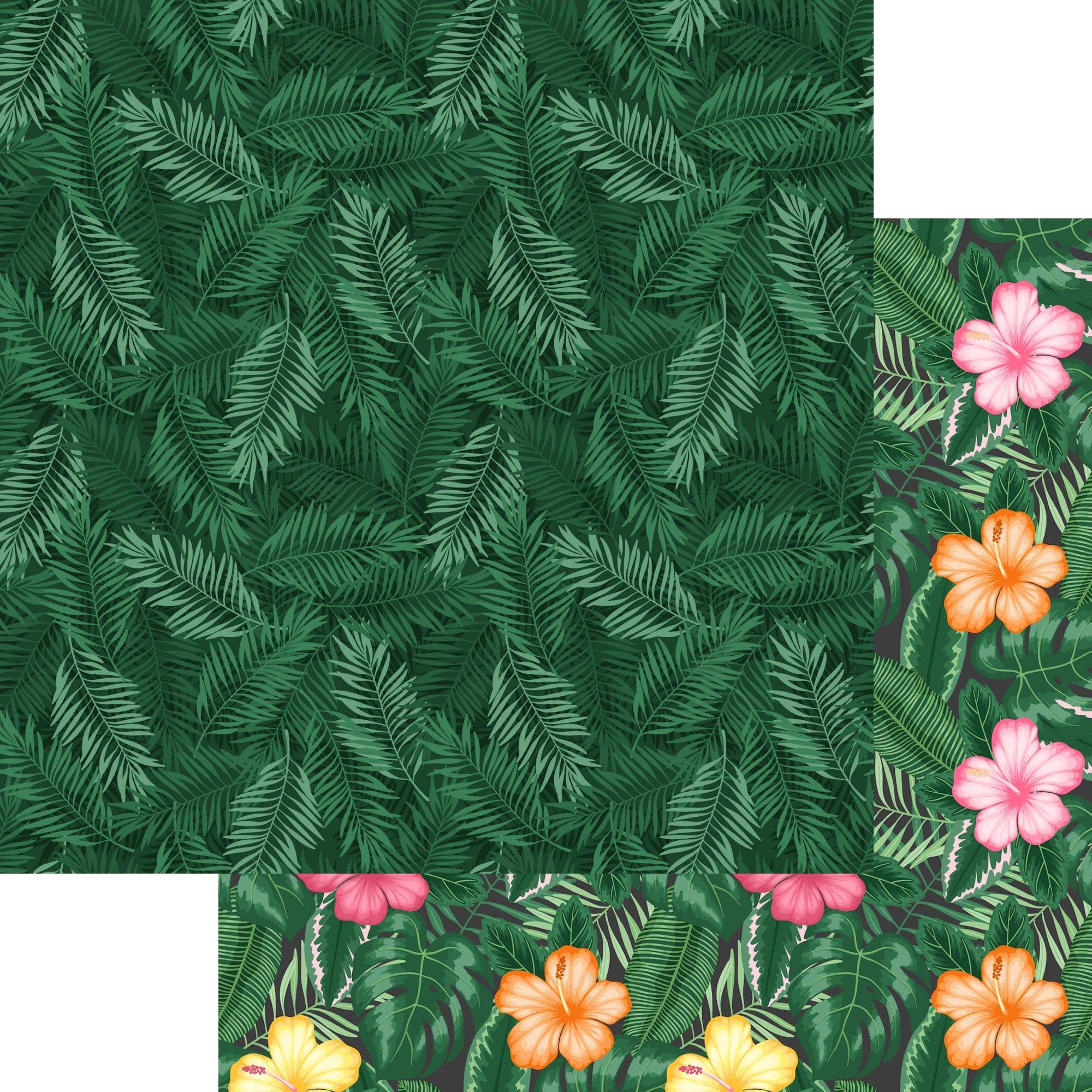 Sunkissed Collection Ferns 12 x 12 Double-Sided Scrapbook Paper by SSC Designs