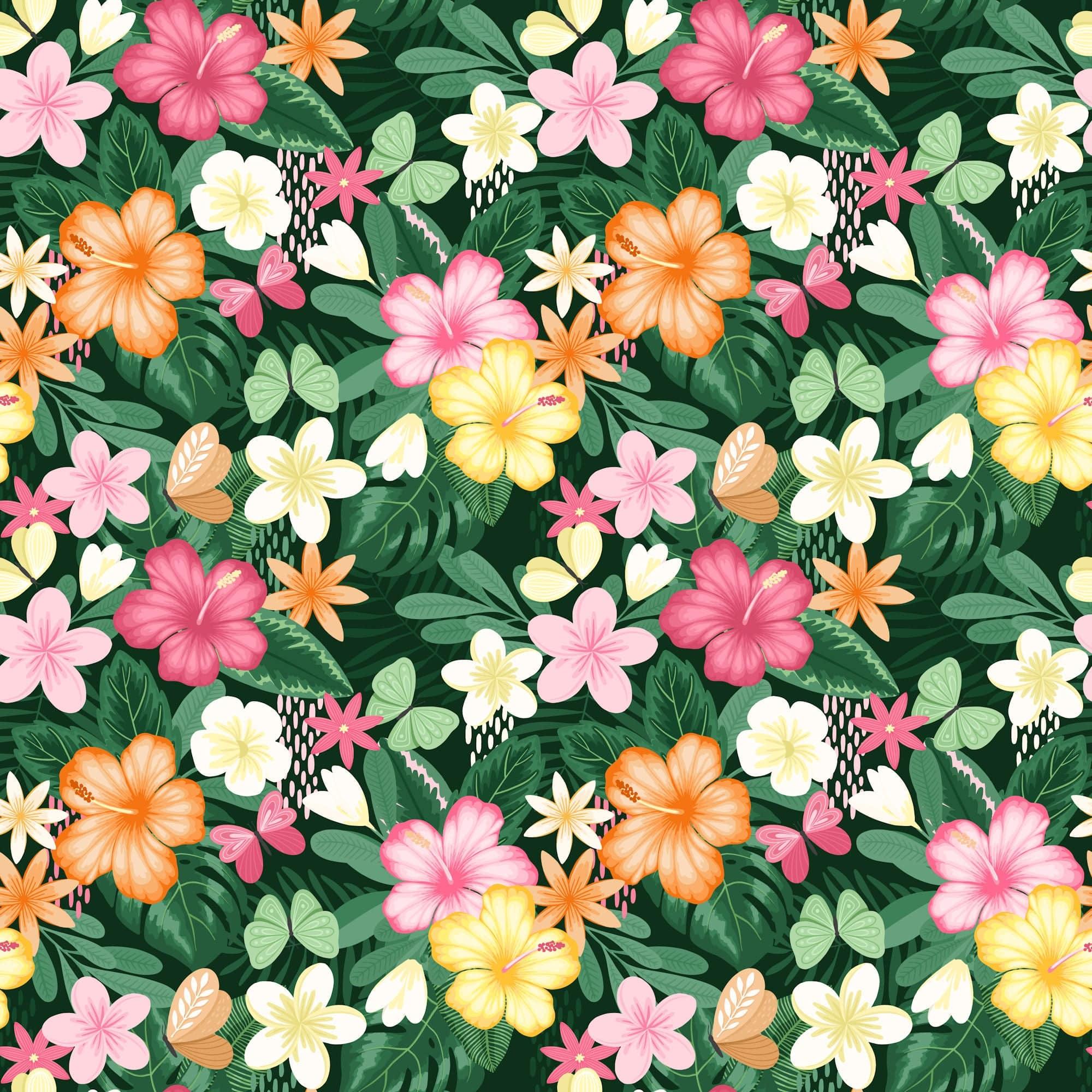 Sunkissed Collection Frilly Ferns 12 x 12 Double-Sided Scrapbook Paper by SSC Designs