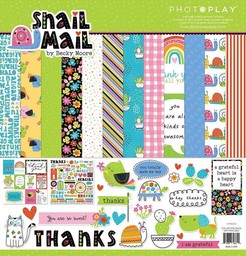 Snail Mail Collection 12 x 12 Paper & Sticker Set by Photo Play Paper