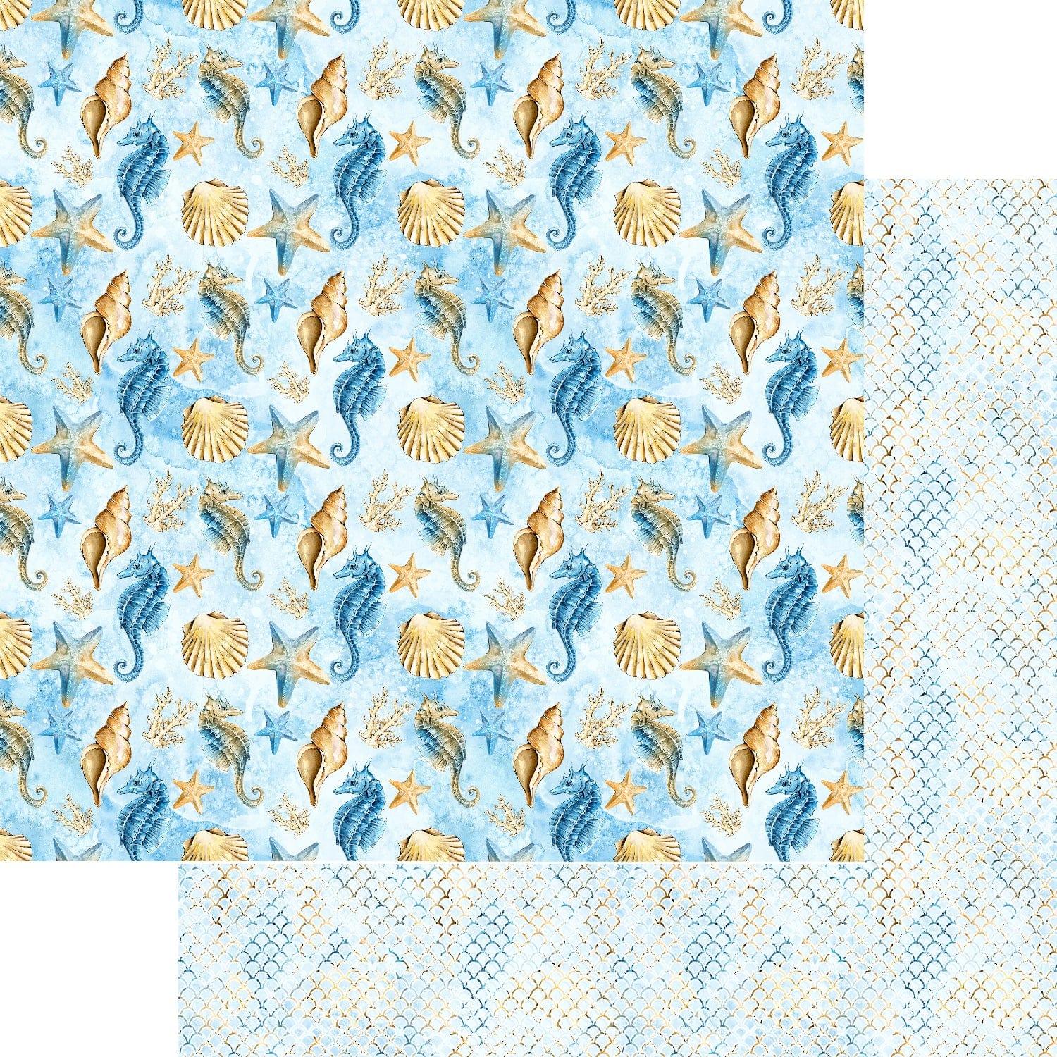 Sun & Sand Collection Sea Life 12 x 12 Double-Sided Scrapbook Paper by SSC Designs