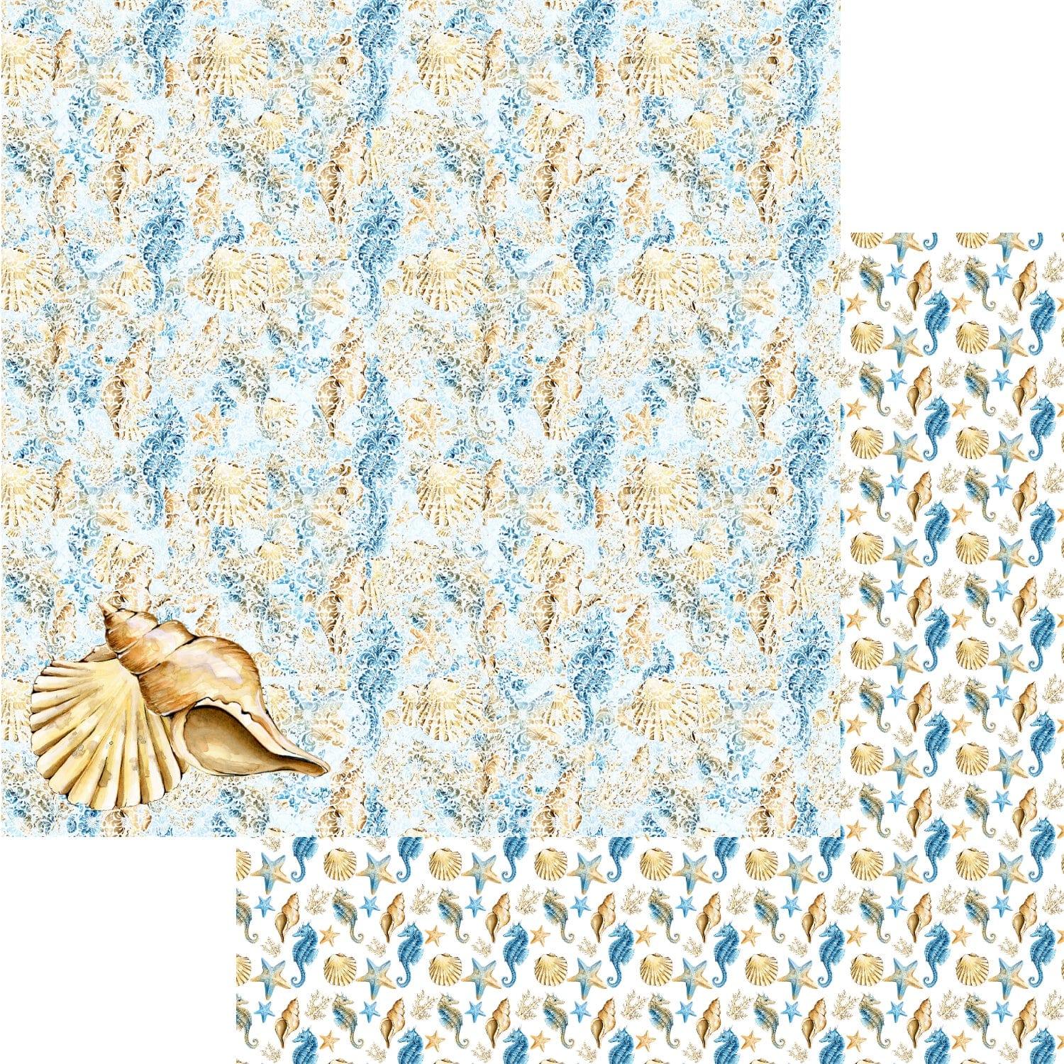 Sun & Sand Collection Conch You Hear Me? 12 x 12 Double-Sided Scrapbook Paper by SSC Designs