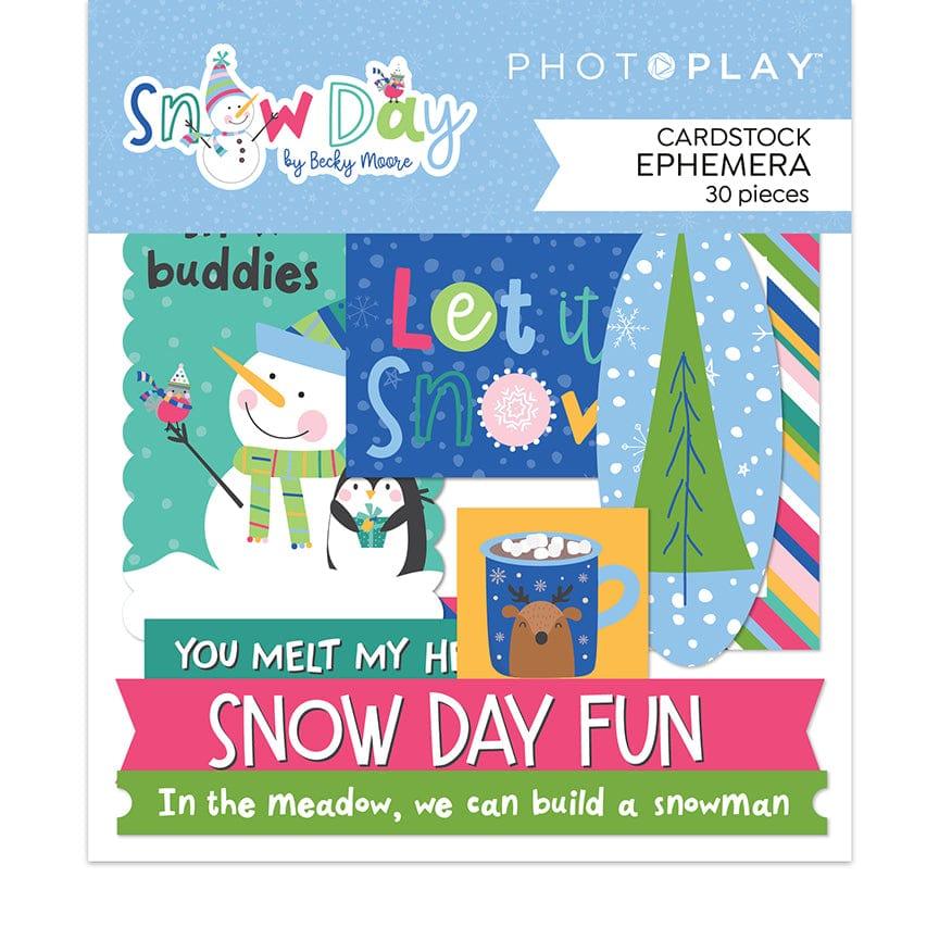 Snow Day Collection 5 x 5 Die Cut Scrapbook Embellishments by Photo Play Paper