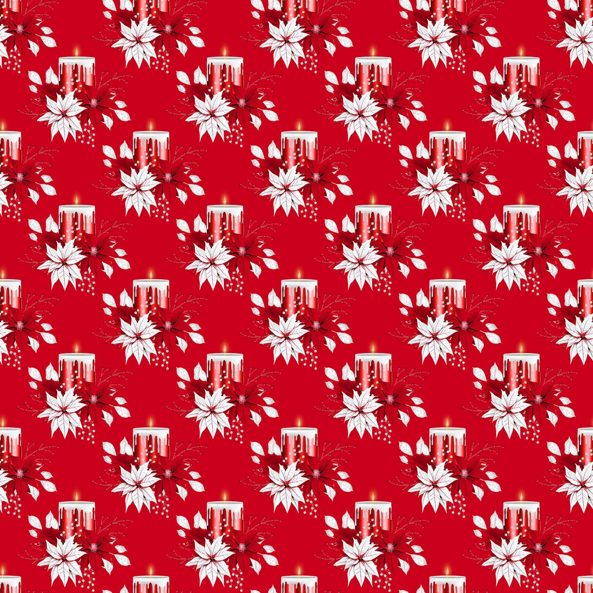 Peppermint Christmas Collection Flicker 12 x 12 Double-Sided Scrapbook Paper by SSC Designs