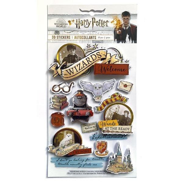 Paper House 3D Stickers-Harry Potter Watercolors