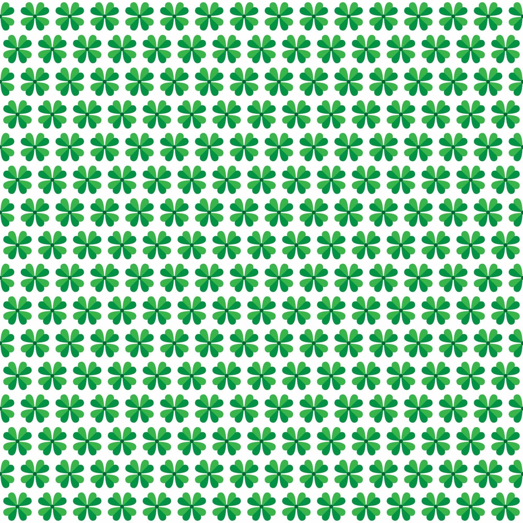 St. Pat's Traditional Collection Four Leaf Clovers 12 x 12 Double-Sided Scrapbook Paper by SSC Designs - Scrapbook Supply Companies