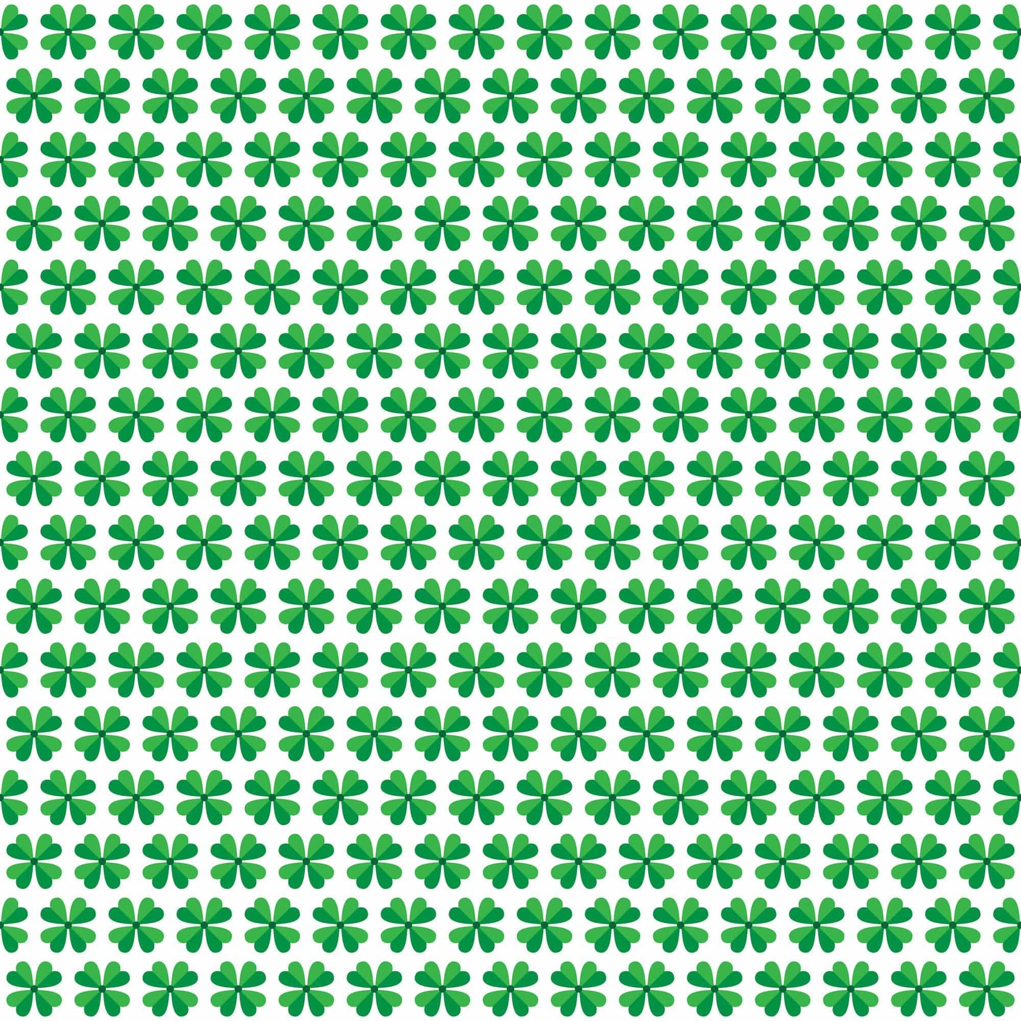 St. Pat's Traditional Collection Four Leaf Clovers 12 x 12 Double-Sided Scrapbook Paper by SSC Designs