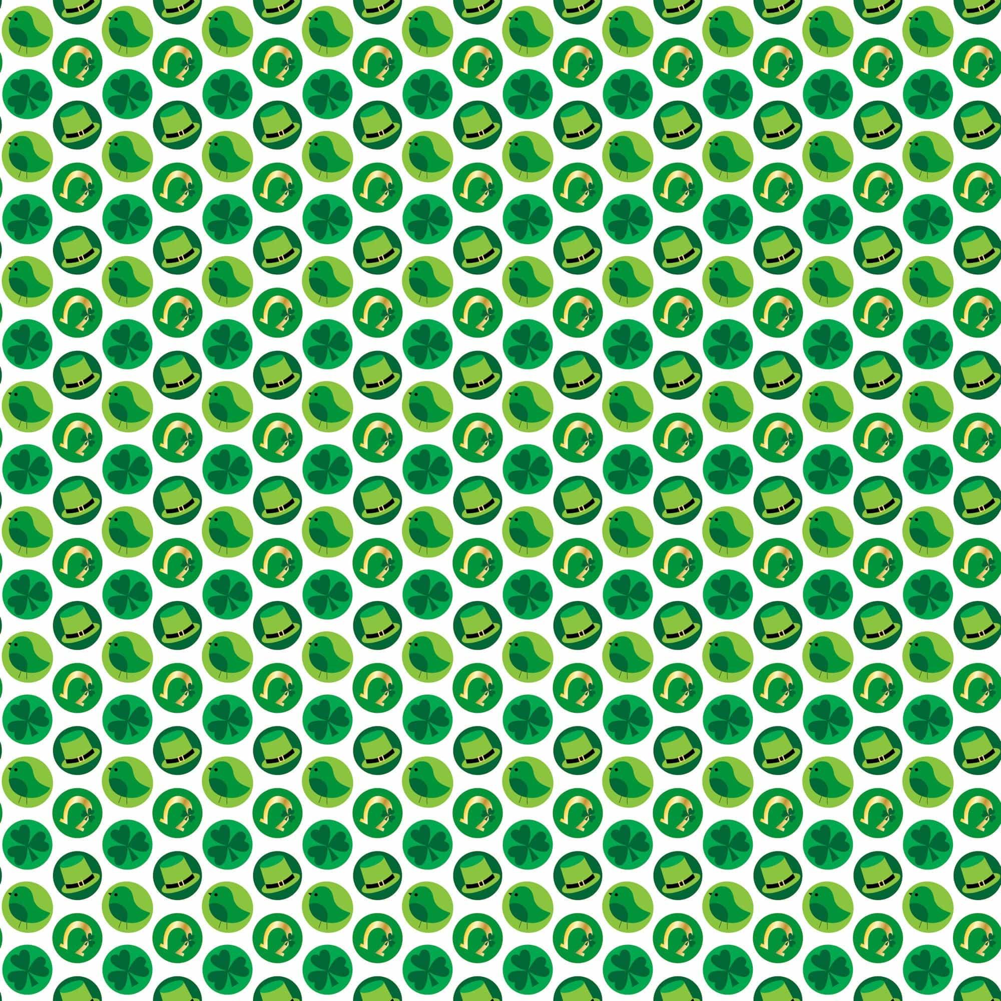 St. Pat's Traditional Collection Happy St. Patrick's Day 12 x 12 Double-Sided Scrapbook Paper by SSC Designs - Scrapbook Supply Companies