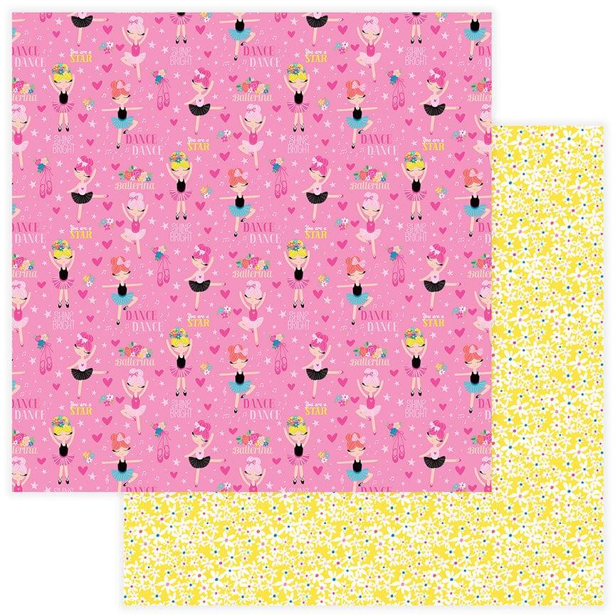 Star Of The Show Collection Ballerina 12 x 12 Double-Sided Scrapbook Paper by Photo Play Paper - Scrapbook Supply Companies