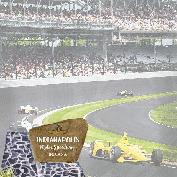 National Park Collection Indianapolis Motor Speedway 12 x 12 Double-Sided Scrapbook Paper by Scrapbook Customs - Scrapbook Supply Companies