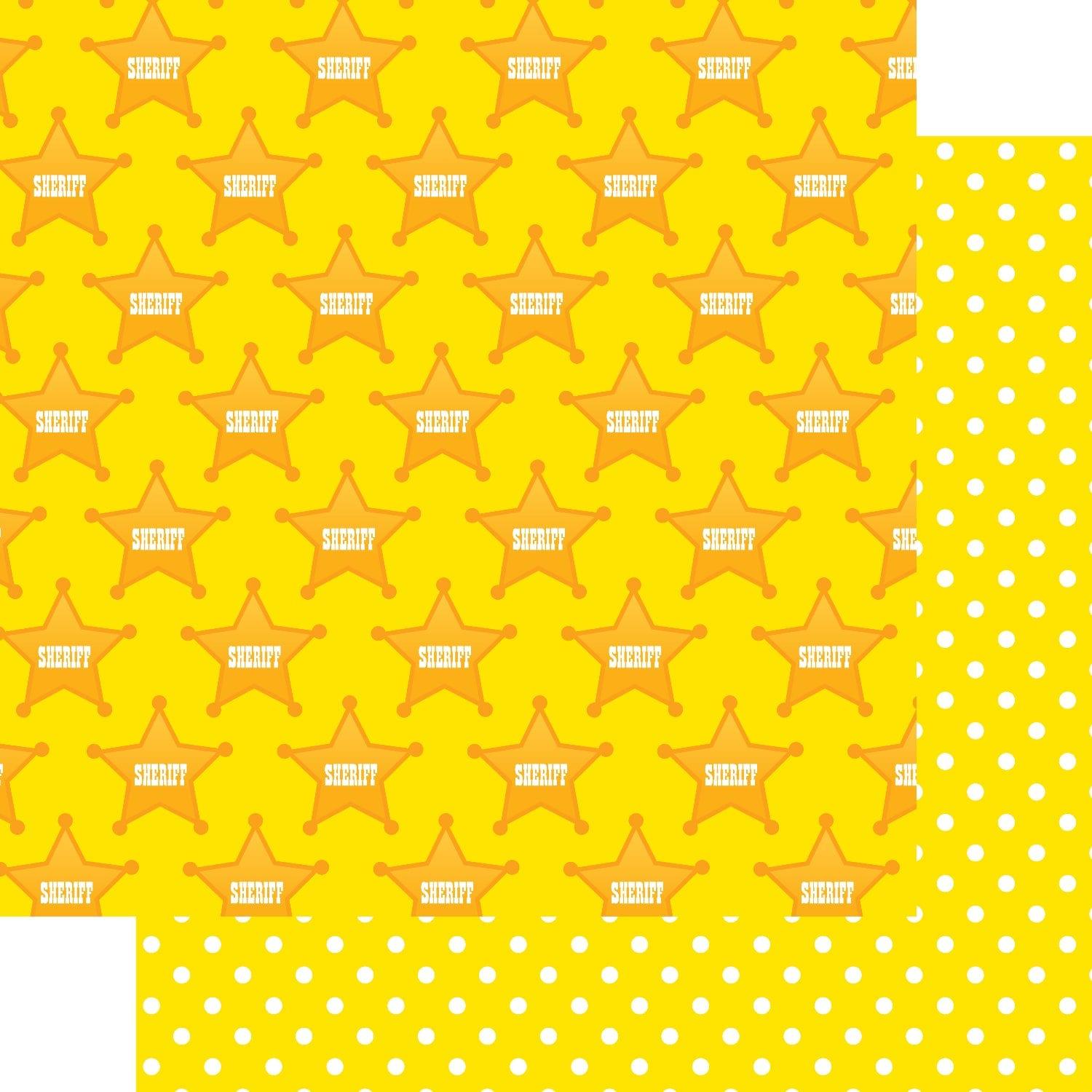  Toy Box Collection Sheriff 12 x 12 Double-Sided Scrapbook Paper by SSC Designs - Scrapbook Supply Companies