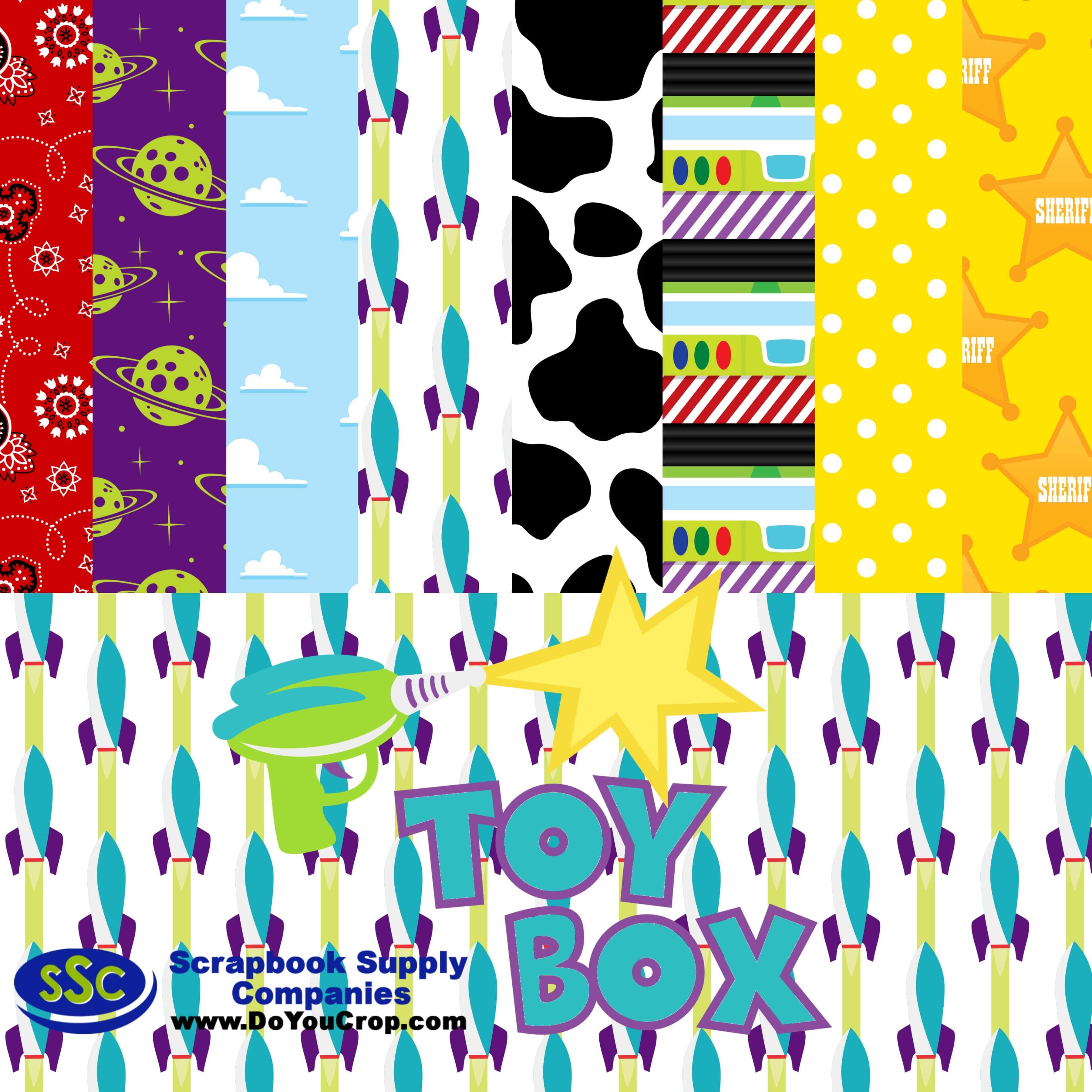 Toy Box 12 x 12 Scrapbook Paper Kit by SSC Designs