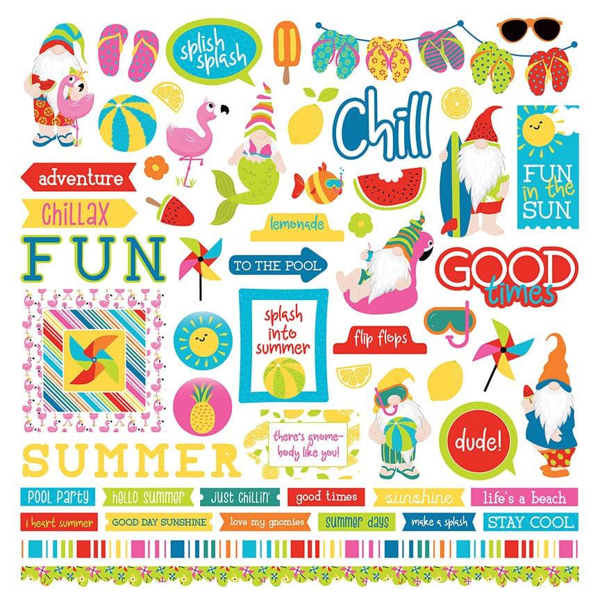 Tulla & Norbert's Excellent Adventure Elements 12 x 12 Sticker Sheet by Photo Play Paper