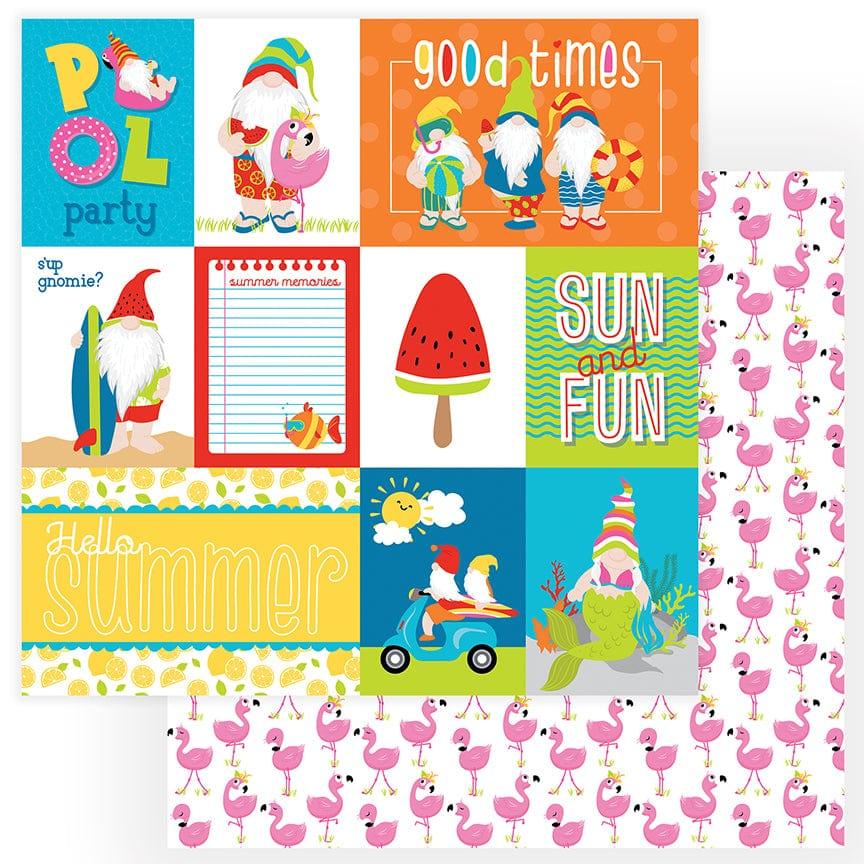 Tulla & Norbert's Excellent Adventure Collection Good Times 12 x 12 Double-Sided Scrapbook Paper by Photo Play Paper