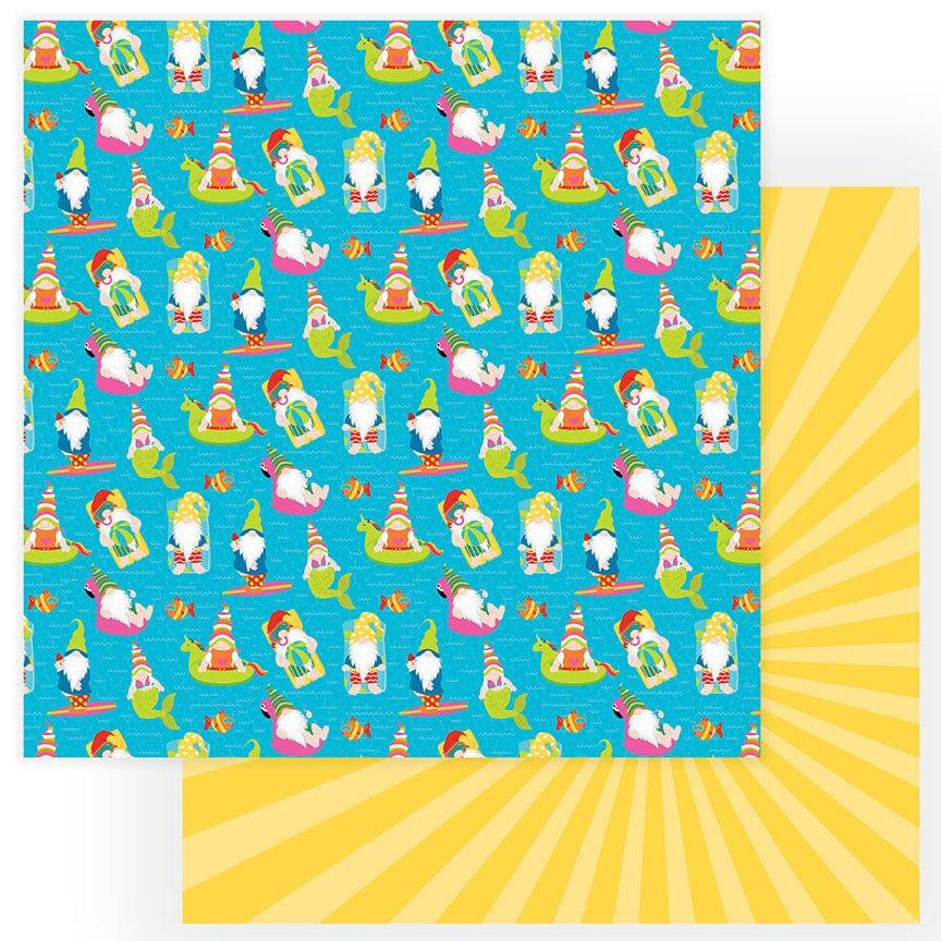 Tulla & Norbert's Excellent Adventure Collection Pool Party 12 x 12 Double-Sided Scrapbook Paper by Photo Play Paper