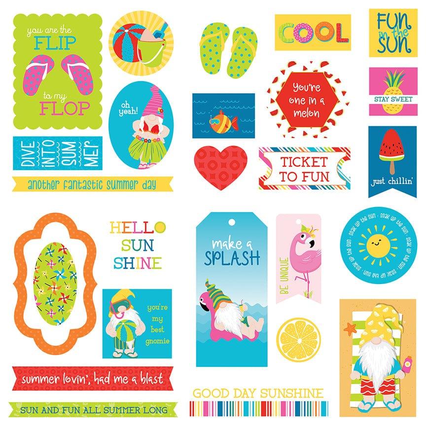Tulla & Norbert's Excellent Adventure Collection Ephemera 5 x 5 Scrapbook Die Cuts by Photo Play Paper - Scrapbook Supply Companies