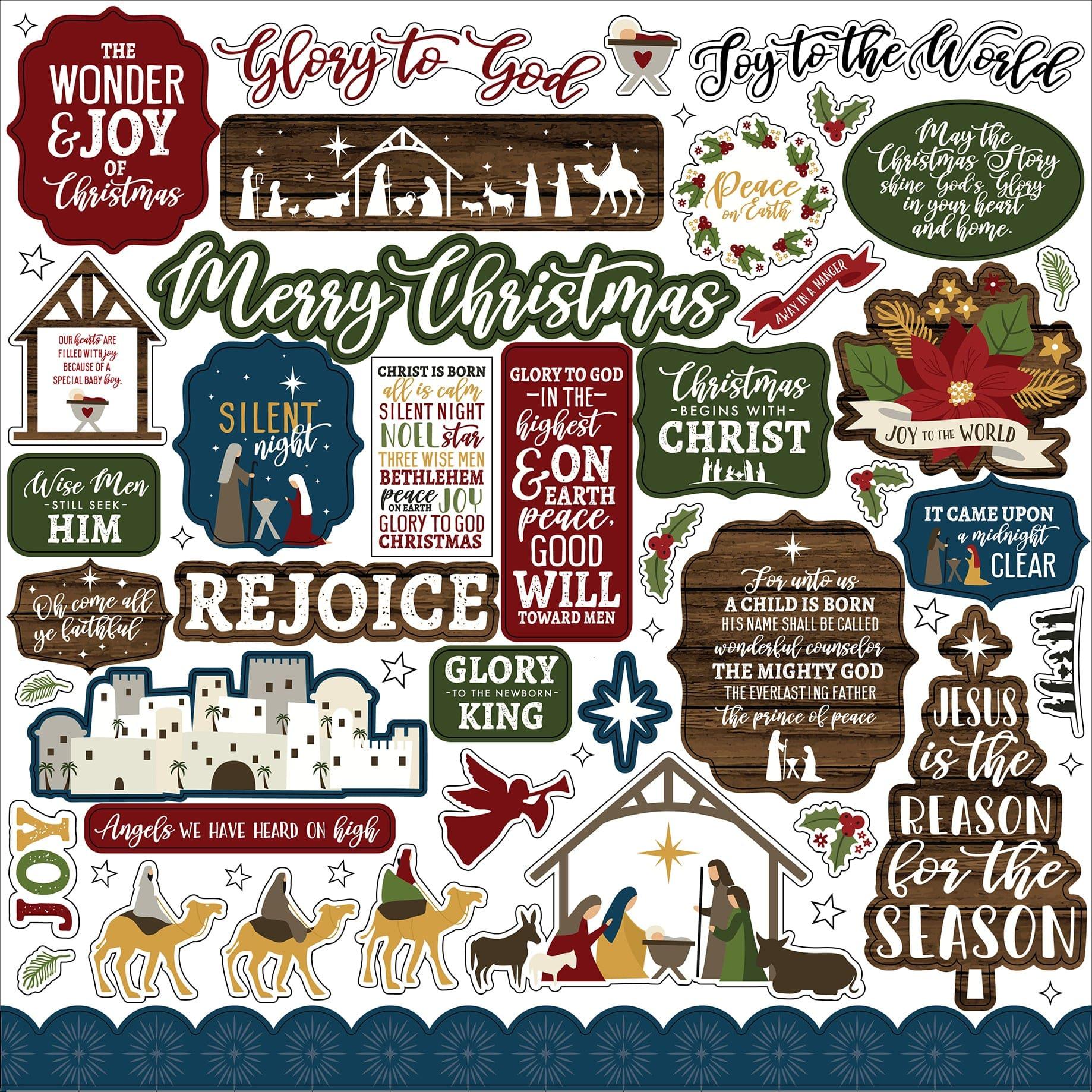A Very Merry Christmas Sticker Sheet - Echo Park Paper Co.