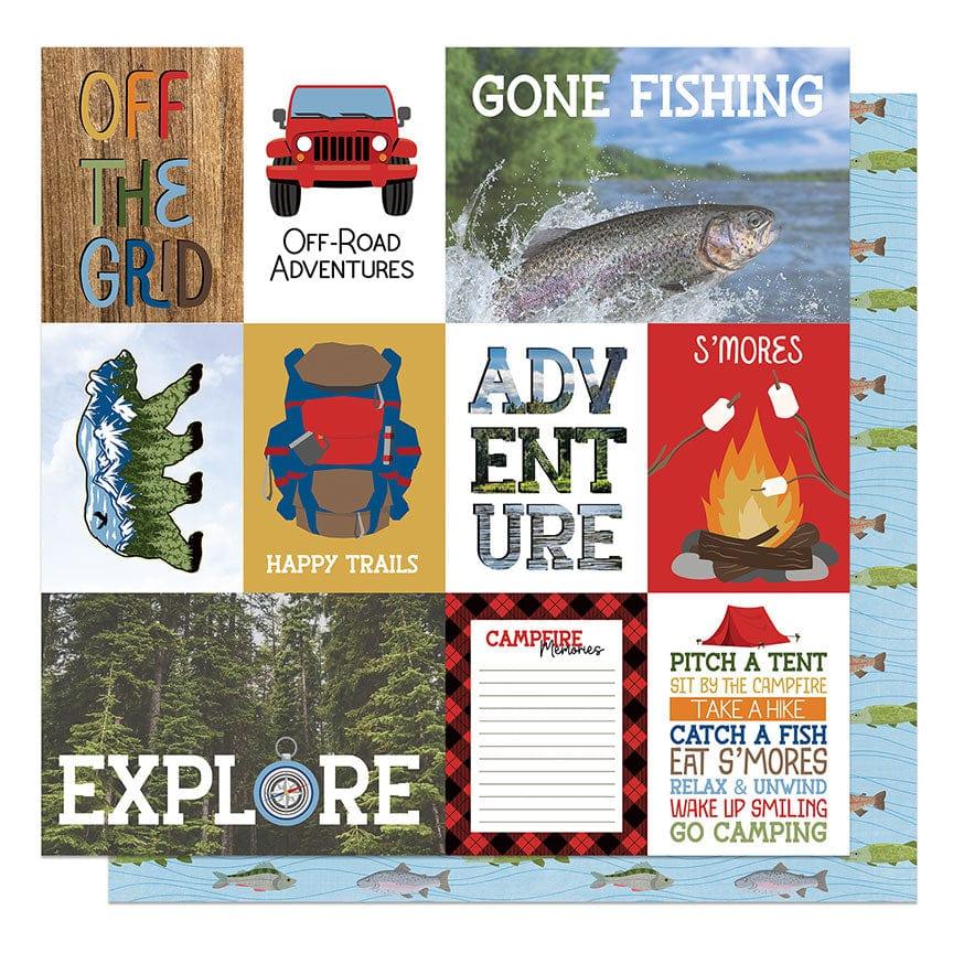 The Great Outdoors Collection Off The Grid 12 x 12 Double-Sided Scrapbook Paper by Photo Play Paper