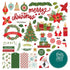 The North Pole Trading Co. Collection 12 x 12 Cardstock Scrapbook Card Kit Sticker Sheet by Photo Play Paper