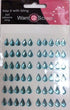 Say It With Bling Collection Baby Blue Teardrop Rhinestone Self-Adhesive Bling by Want 2 Scrap - 60 Count - Scrapbook Supply Companies