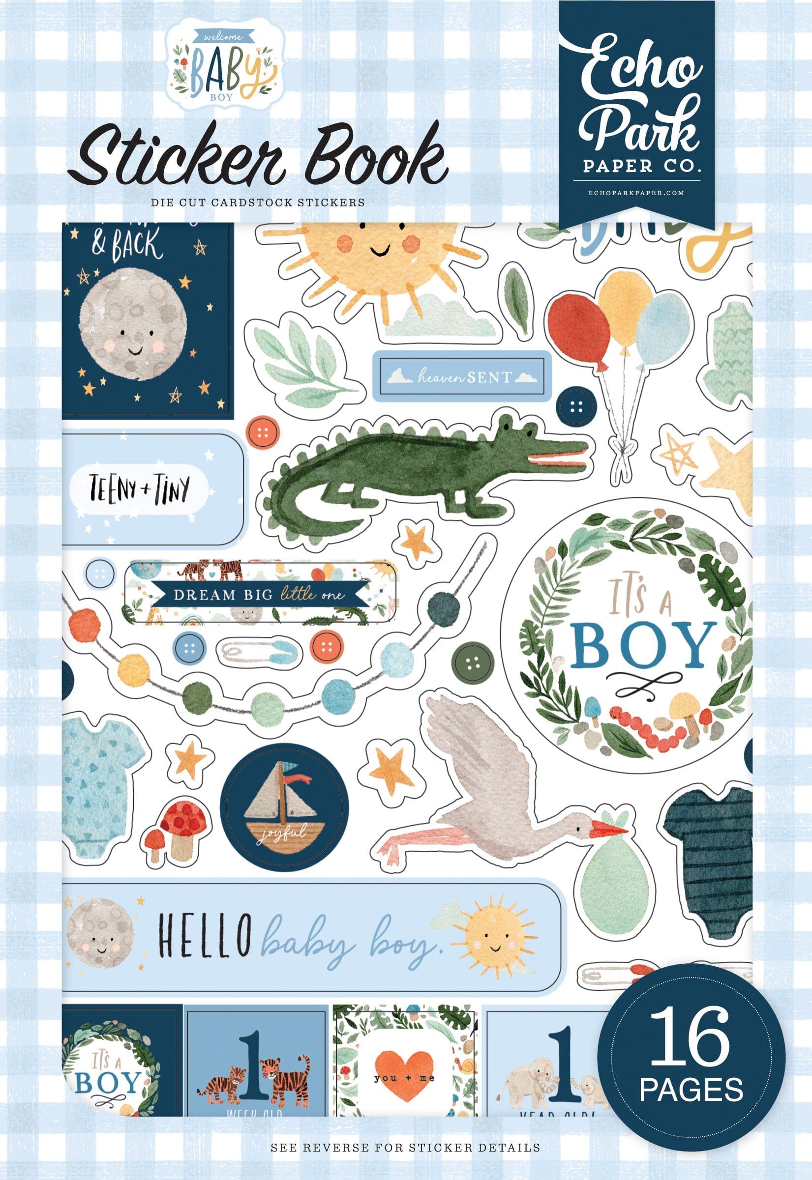 New Baby Boy Scrapbook Stickers and Accessories Gift Set