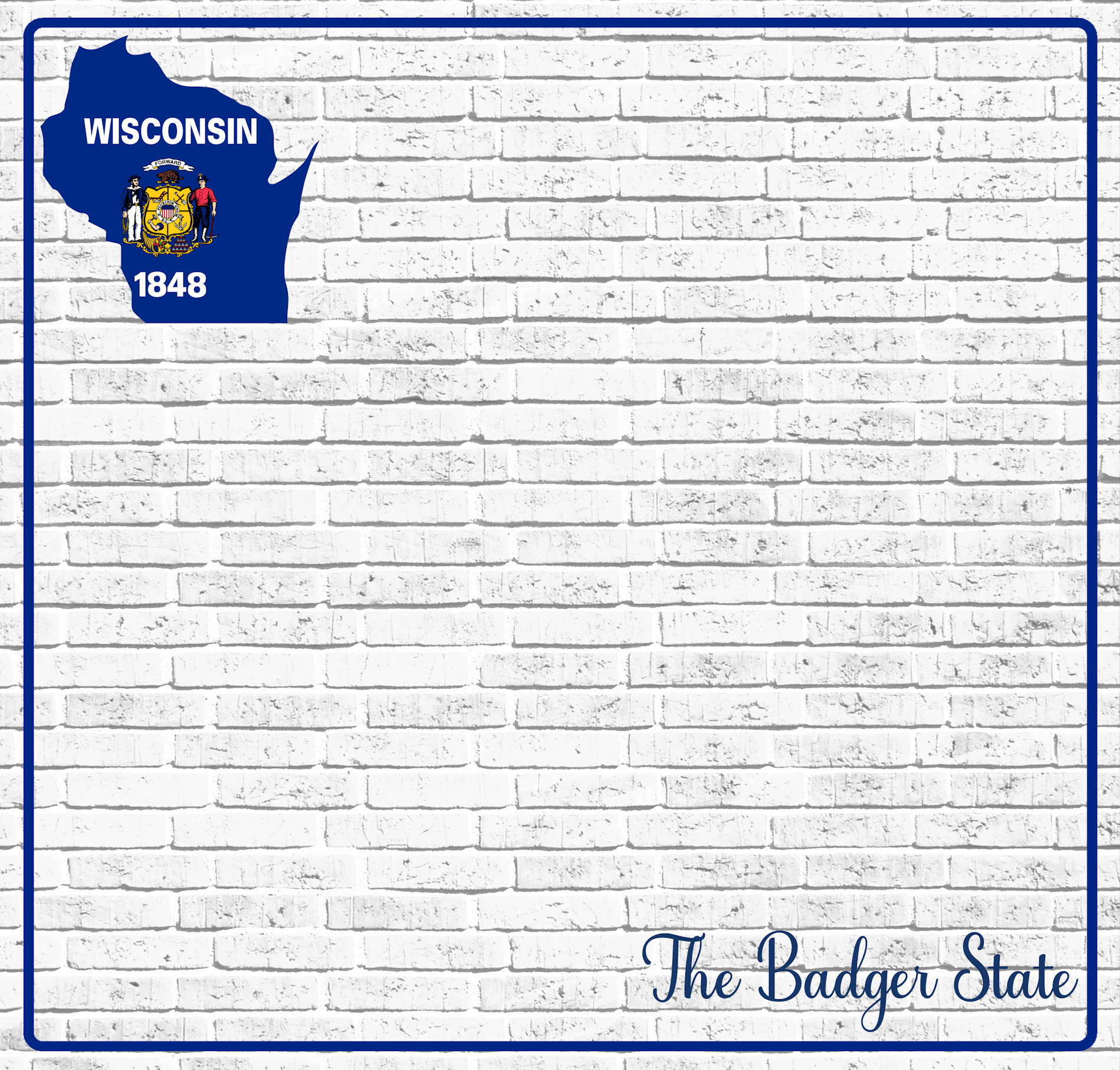 Fifty States Collection Wisconsin 12 x 12 Double-Sided Scrapbook Paper by SSC Designs