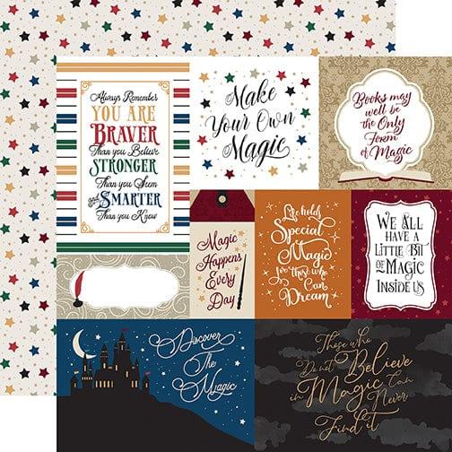 Witches & Wizards No. 2 Collection Multi Journaling Cards 12 x 12 Double-Sided Scrapbook Paper by Echo Park Paper - Scrapbook Supply Companies