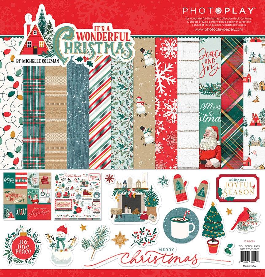 It's A Wonderful Christmas Collection 12 x 12 Paper & Sticker Collection Pack by Photo Play Paper