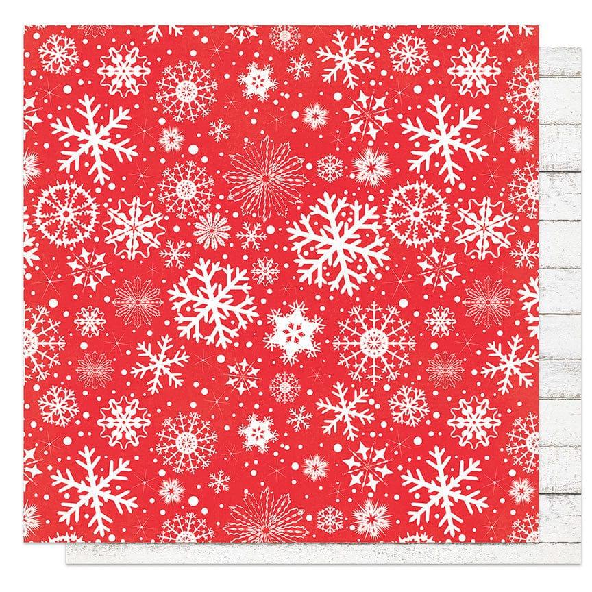 It's A Wonderful Christmas Collection Snowflakes Are Falling 12 x 12 Double-Sided Scrapbook Paper by Photo Play Paper