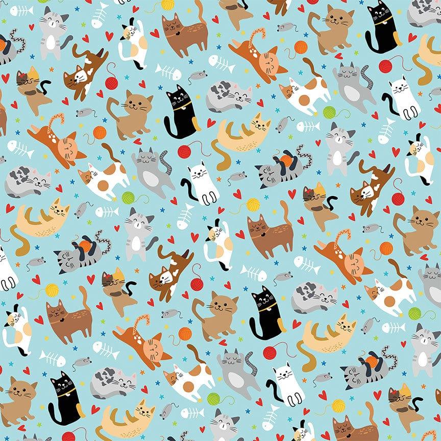Meow Collection Cat-O-Mania 12 x 12 Double-Sided Scrapbook Paper by Photo Play Paper - Scrapbook Supply Companies