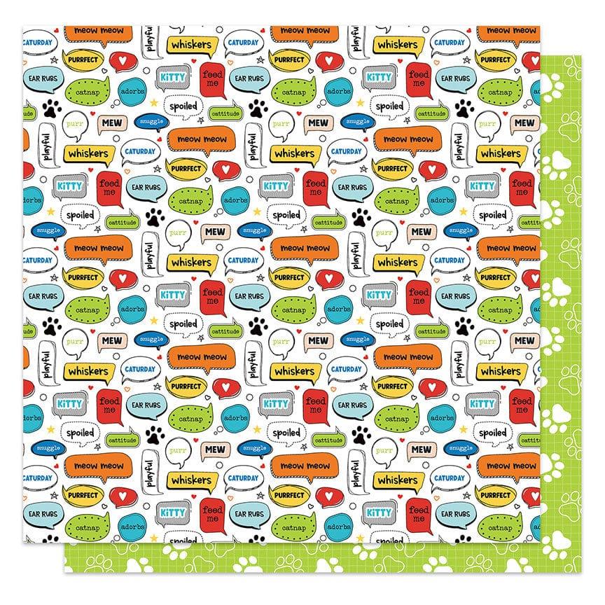 Meow Collection Here Kitty Kitty 12 x 12 Double-Sided Scrapbook Paper by Photo Play Paper - Scrapbook Supply Companies