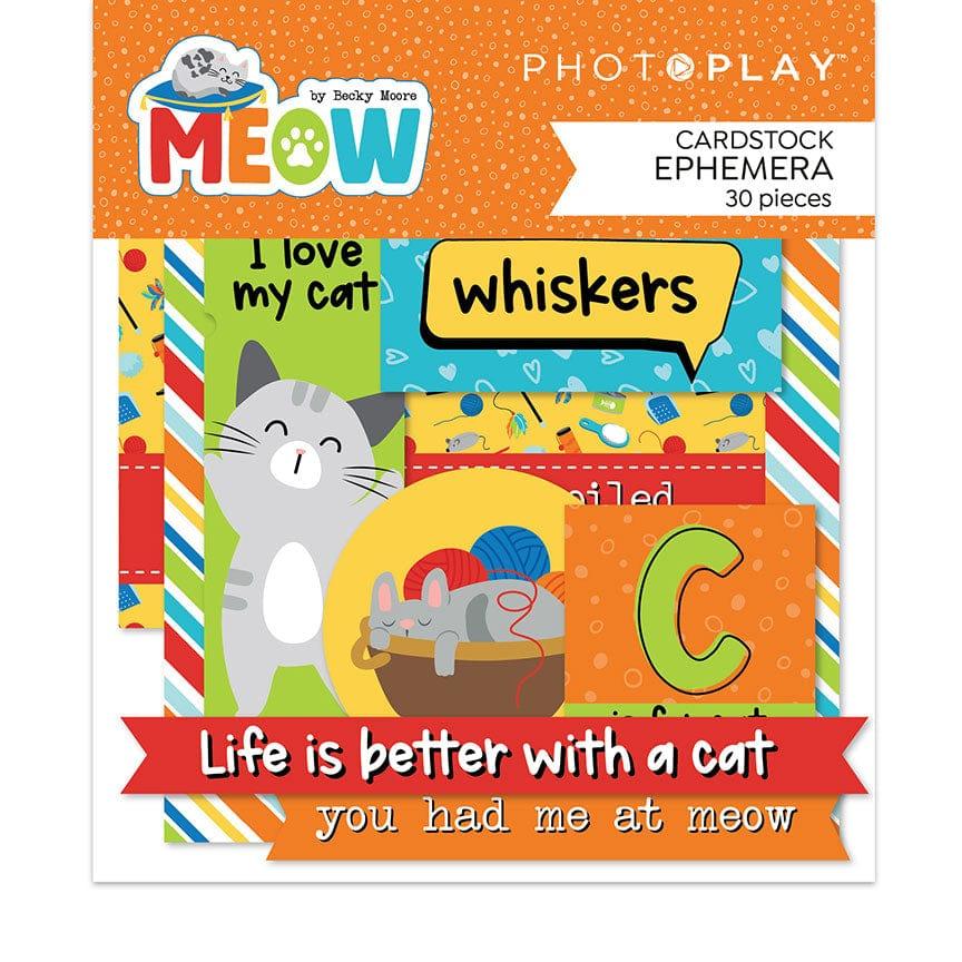 Meow Collection 5 x 5 Die Cut Scrapbook Embellishments by Photo Play Paper - Scrapbook Supply Companies