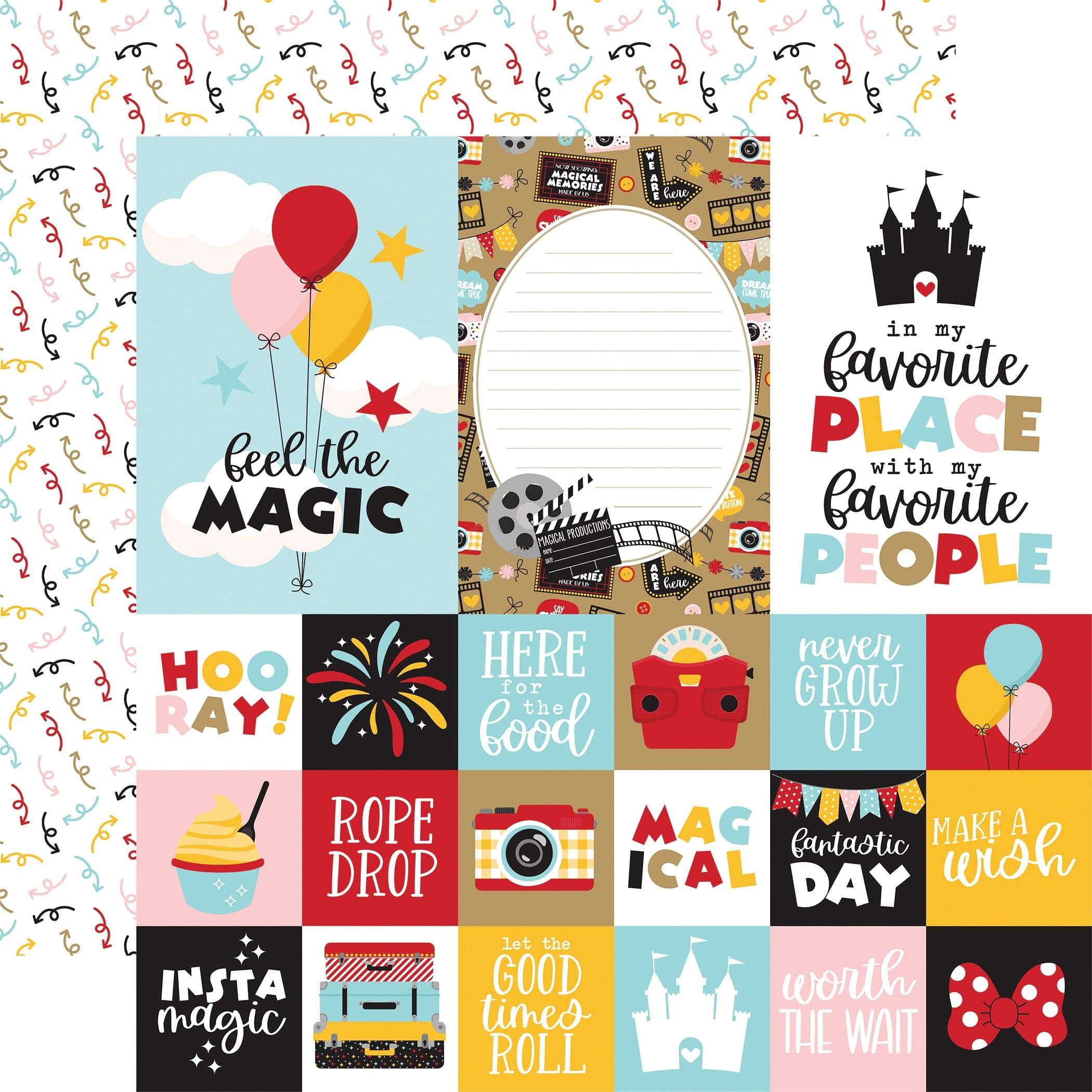 Wish Upon A Star 2 Collection Multi Journaling Cards 12 x 12 Double-Sided Scrapbook Paper by Echo Park Paper