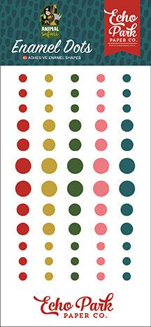 Animal Safari Collection 3 x 6 Self-Adhesive Enamel Dots Scrapbook Embellishments by Echo Park Paper - Scrapbook Supply Companies