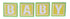 B-A-B-Y Blocks 2.5 x 2.5 Scrapbook Die Cut Embellishments by SSC Laser Designs - 4 Blocks