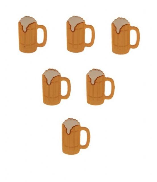 Dress It Up Collection Cheers! Beer Mug Scrapbook Buttons by Jesse James - Scrapbook Supply Companies