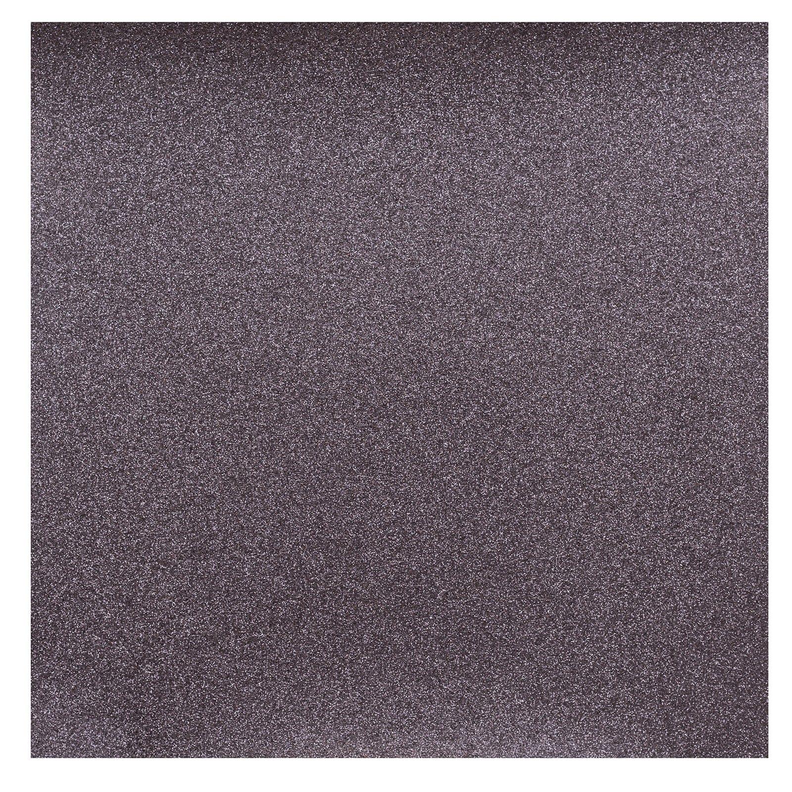 Core'dinations Glitter Silk Cardstock 12 inchx12 inch-Black Prince