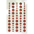 Our Brads Need Friends Collection 3 x 5 Brown Scrapbook Enamel Sticky Back Dots by Eyelet Outlet 60 Count - Scrapbook Supply Companies