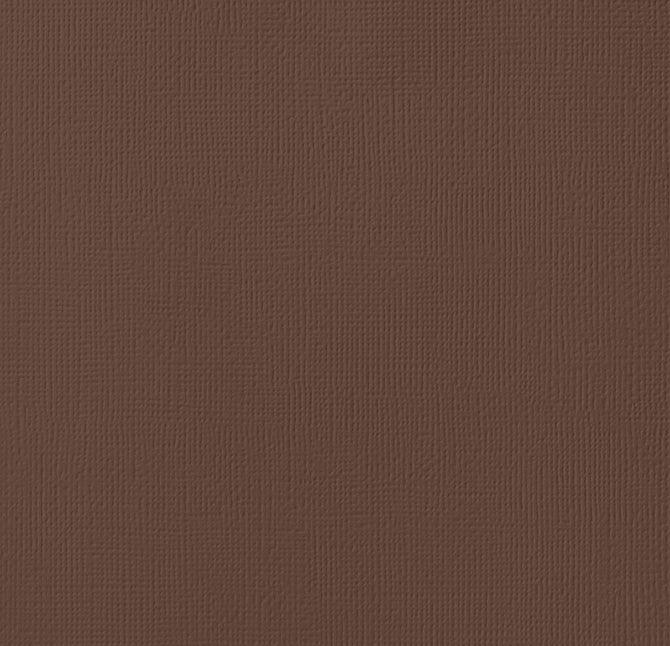 Chestnut 12 x 12 Textured Cardstock by American Crafts - Scrapbook Supply Companies