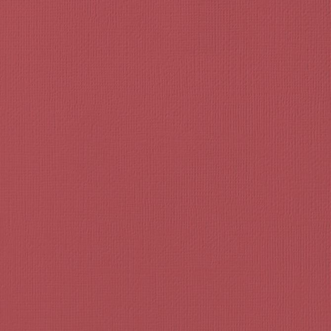 Cranberry 12 x 12 Textured Cardstock by American Crafts - Scrapbook Supply Companies