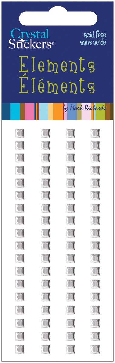 Crystal Stickers Elements Clear Squares by Mark Richards USA - Scrapbook Supply Companies
