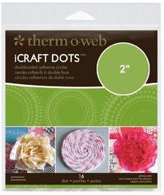 iCraft Adhesive Dots by Thermoweb (2" - Pkg. of 16) - Scrapbook Supply Companies