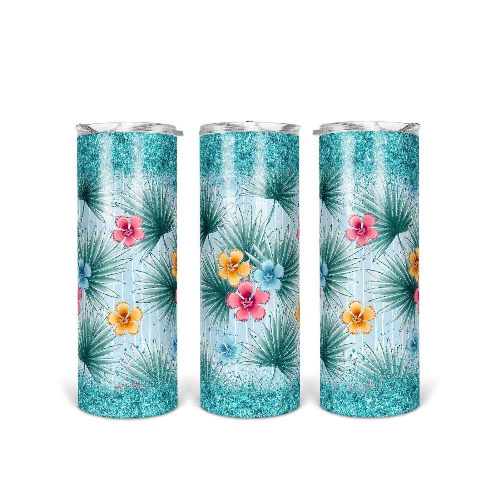 Tropical Hibiscus 30 oz. Straight Skinny Tumbler by SSC Designs