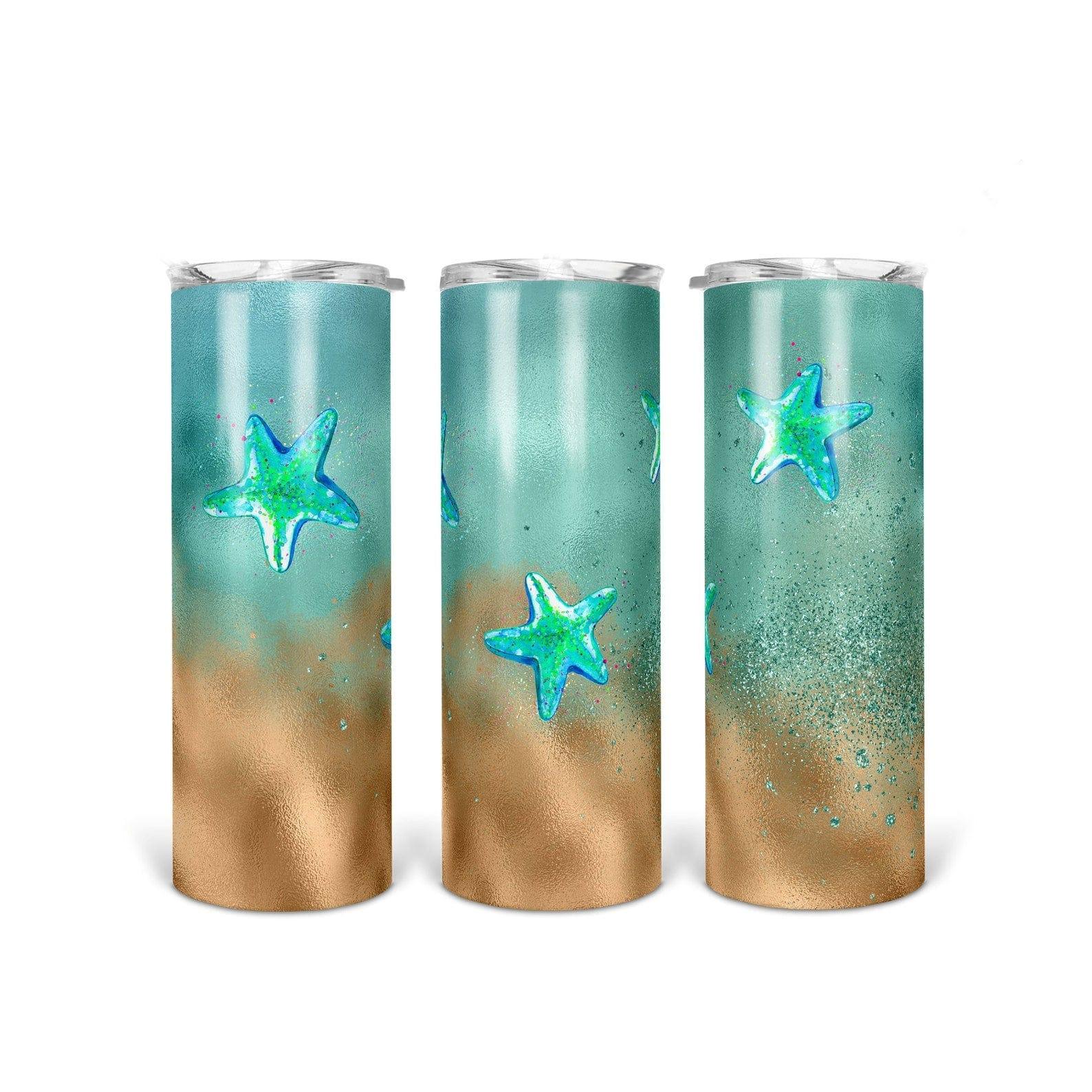 Sandy Beach 30 oz. Straight Skinny Tumbler by SSC Designs - Scrapbook Supply Companies
