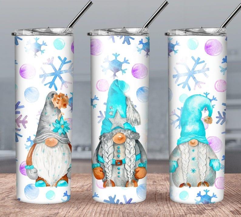Winter Gnomes 30 oz. Straight Skinny Tumbler by SSC Designs