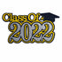 Pick Your School Color Graduation Collection Class of 2022 4 x 7 Glitter Laser Cut Embellishment by SSC Laser Designs