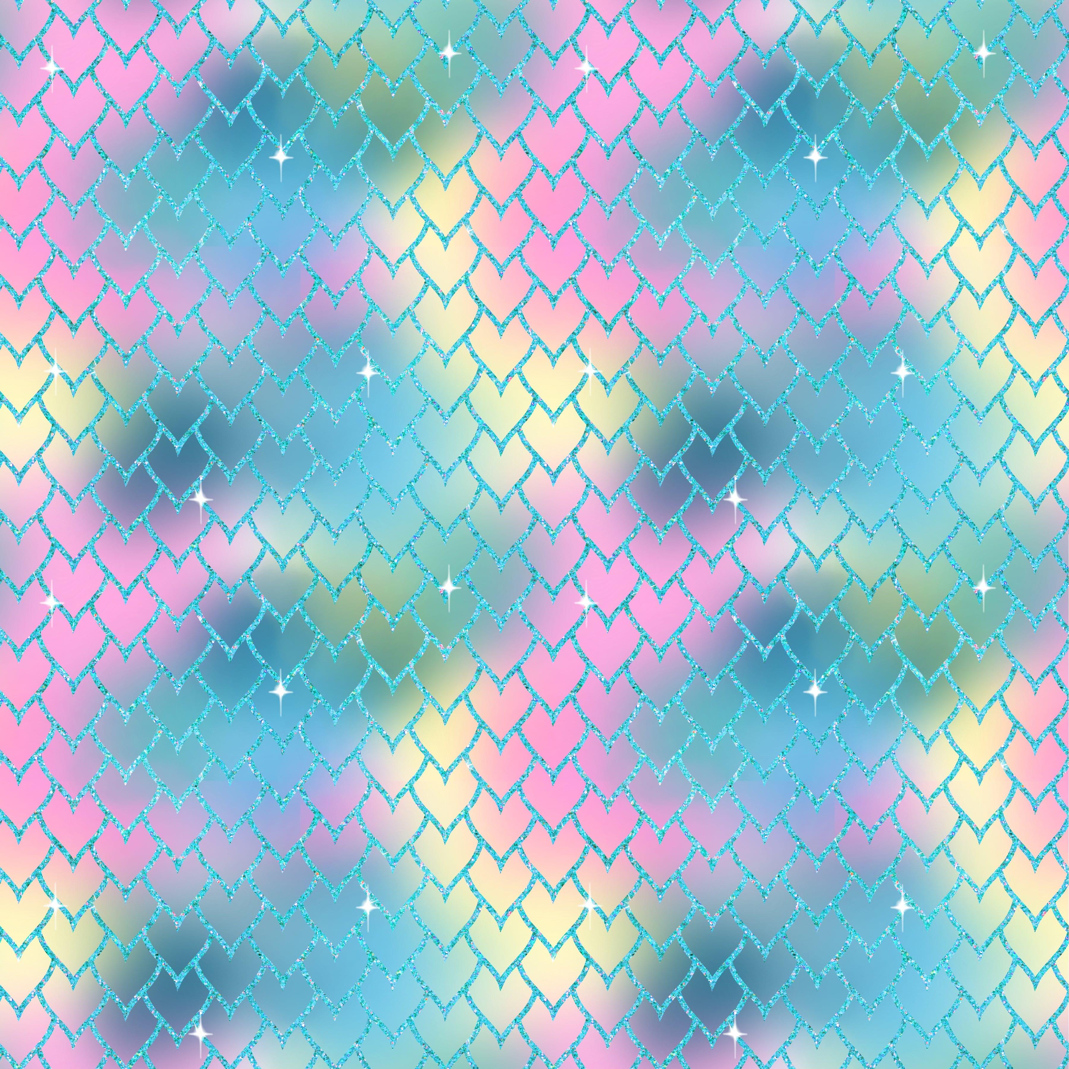Gaynor Carradice's Mermaids & Seashells Collection Mermaid Scales 12 x 12 Double-Sided Scrapbook Paper by SSC Designs - Scrapbook Supply Companies