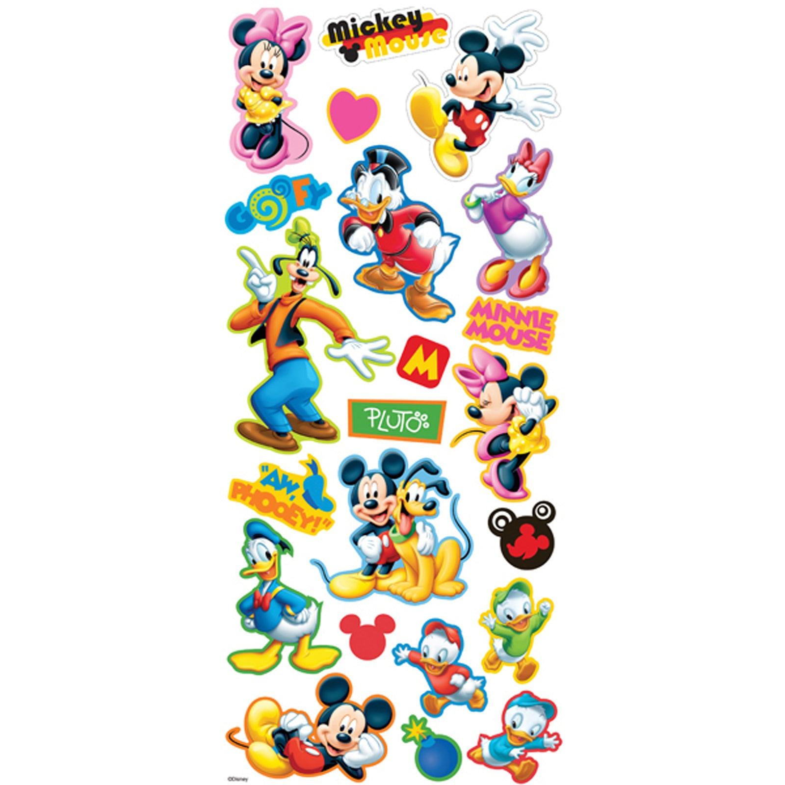 Disney Mickey Mouse and Friends Collection 13 x 6 Classic Scrapbook Stickers by American Crafts